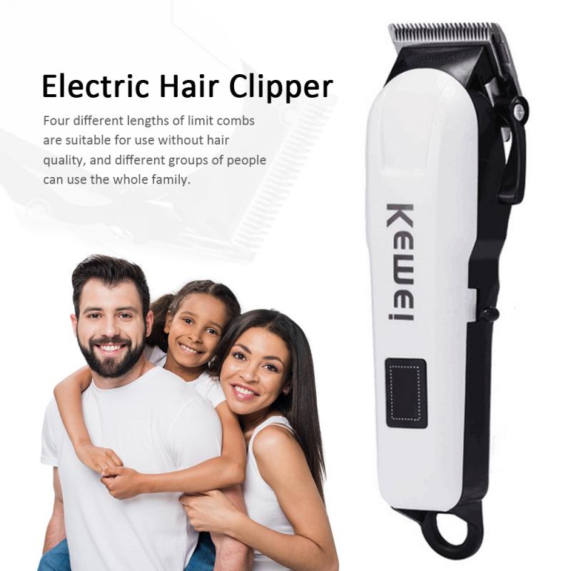 Familie intelligent støjreduktion genopladelig elektrisk haircut maskine lcd display hårklipper hår trimmer