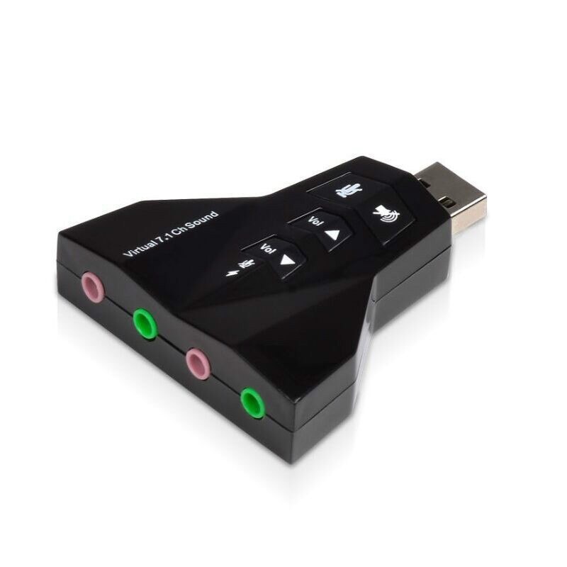 Externe 7.1-Kanaals Usb 3D Geluidskaart Audio Voor Laptop Pc Voor Macbook Pro Usb 2.0 Adapter Naar Jack 3.5mm Hoofdtelefoon Micphone
