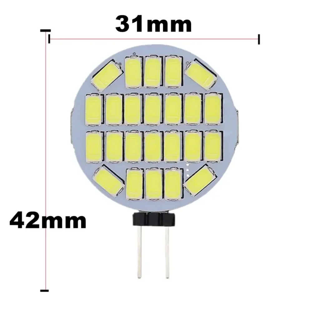 G4 LED Ronde Afzuigkap Lamp 12 V SMD5370 24 Led LED Boot Licht Wit/Warm Wit Gloeilamp vervangen Halogeenlamp Hoge helderheid