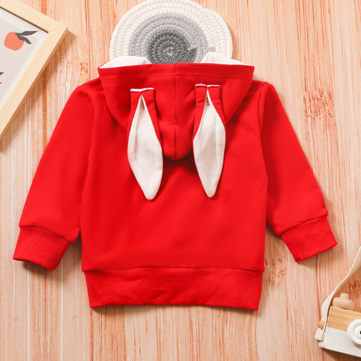 Winter Kinderen Jas Kinderkleding Baby Hooded Zipper Rode Blouse Bovenkleding &amp; Jassen Peuter Jongen Kleding