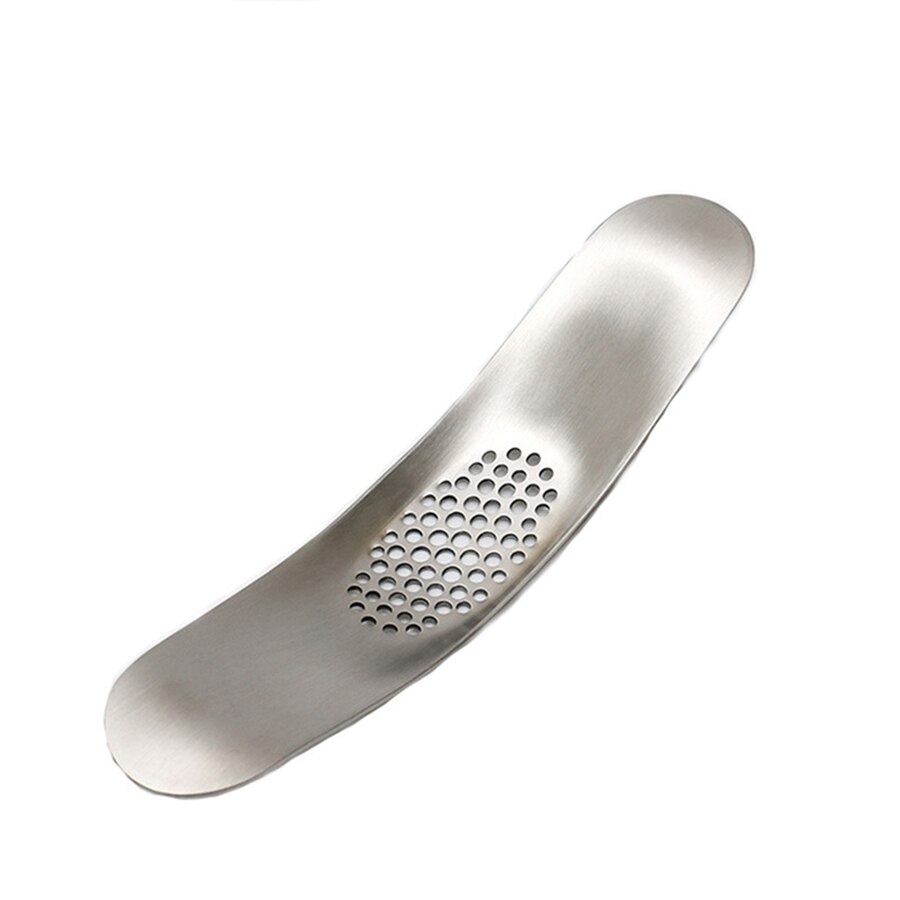 Rvs Gebogen Handleiding Knoflookpers Knoflook Rocker Crusher Knoflook Chopper Persen Knoflook Stamper Keuken Gereedschap: A
