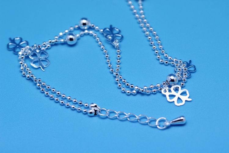 Trendy 925 Sterling Zilveren Enkelbanden Voor Vrouwen Sieraden Vintage Clover Armband Vrouwelijke Accessoires Meisjes Enkelband Party Bijou