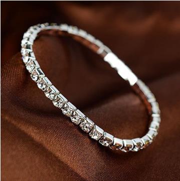 Leuke Mini Hond Bling Strass Chocker Halsbanden Fancy Chihuahua Hond Ketting Strass Diamante: One layer
