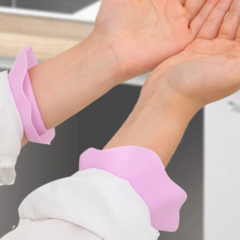 Reloj de pulsera de silicona con forma de flor, accesorio impermeable para el cabello, envoltura para la cabeza, maquillaje hecho a mano, 1 par
