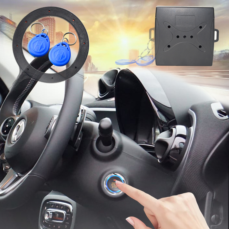 12v bil start stop knap motor tryk start knap alarm rfid lås nøglefri system dør trykknap taktile knapper