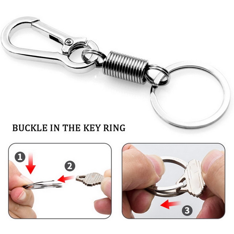 Simple Strong Metal Carabiner Clip Keyring Keychain Chain Holder Organizer Climbing Hook Key Chain Rings Perfect