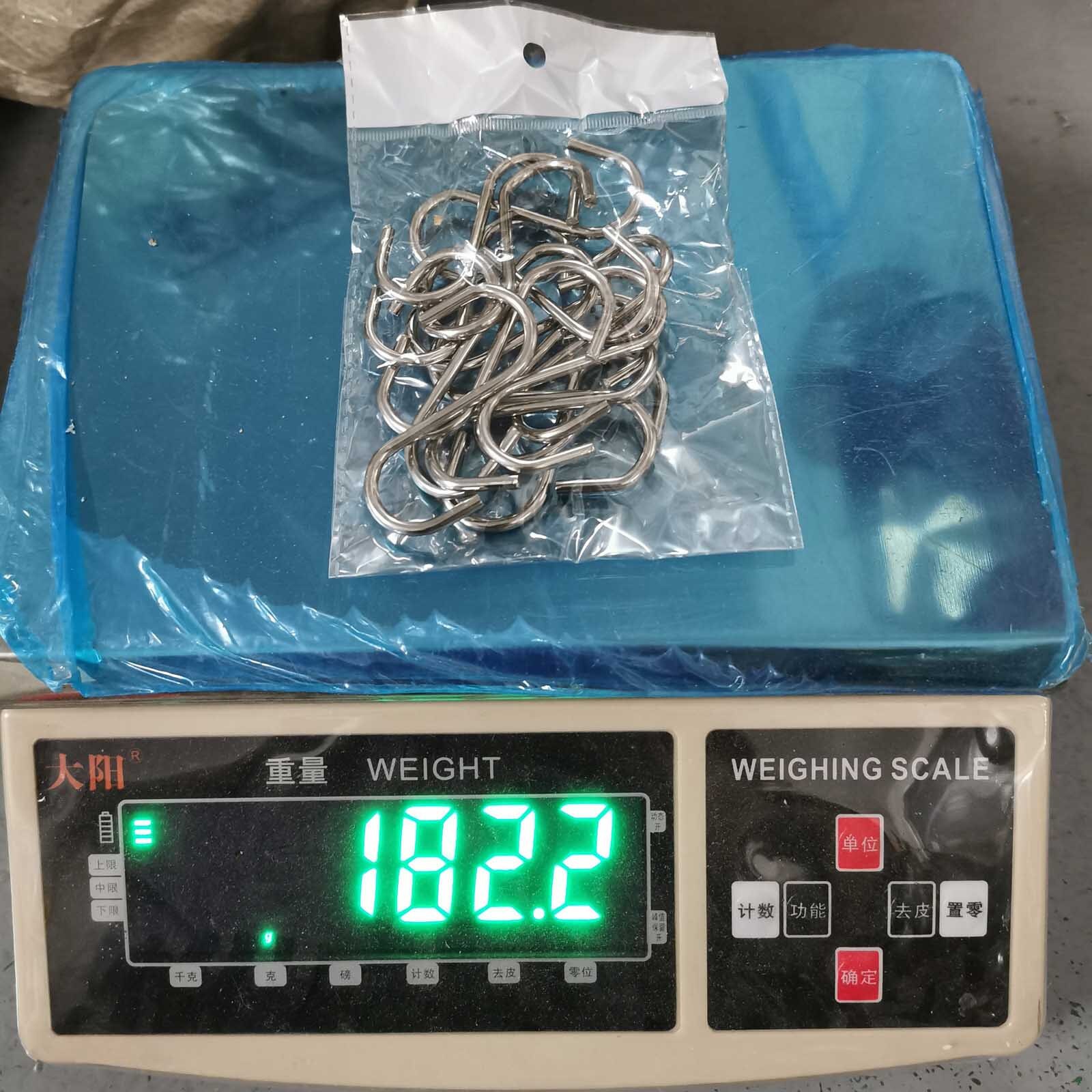 12PCS Kitchen Hooks Tableware Hanger Stainless Steel Silver Color Hooks S Shaped Hanging Hooks Bedroom Hanging Storage Tool #Y10