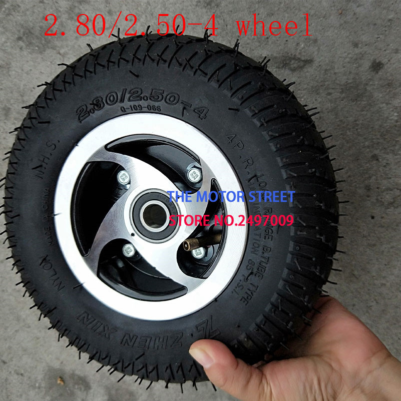 2,80/2,50-4 "Pneumatische (Luft Gefüllt) reifen Rad 2,80/2,50-4 reifen innere yube und legierung Hub für Elektrische Rolle Mobilität Rolle