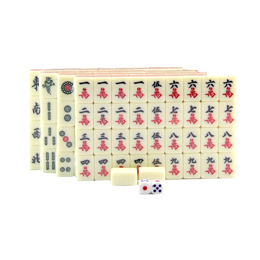 Chinese Mini Mahjong (Mahjongg Mah Jongg Mahjongklassieker Majiang) Reizen Game Set