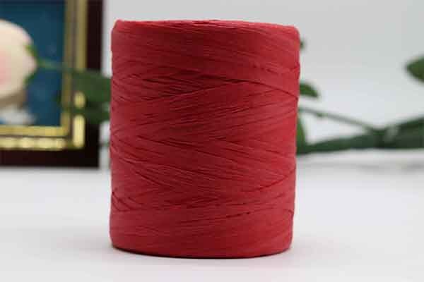 180 m/rolka bawełna rafia przędzy na drutach kapelusze letnie torby dzianiny szydełka DIY Handmade Craft dzianina nici: red