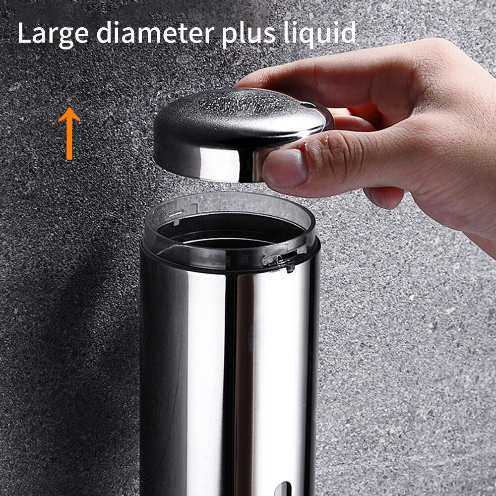 300ml Liquid Soap Dispenser Stainless Steel Double/Three Heads Sanitizer Lotion Dispenser High Safety Container Bathroom