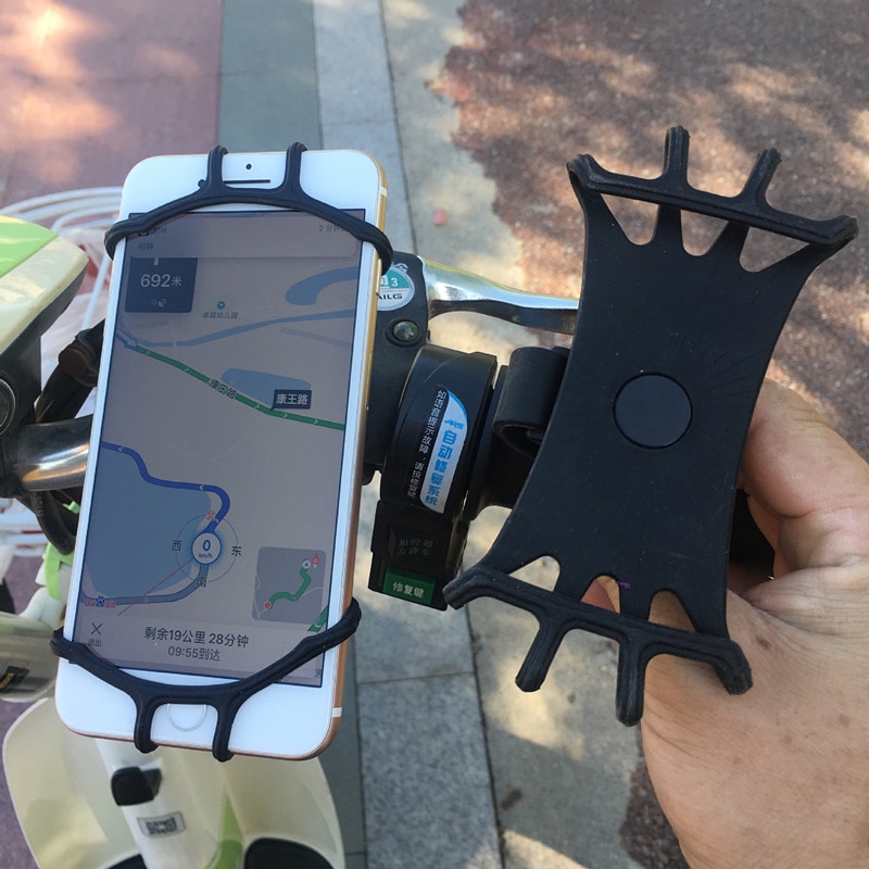 Suporte de telefone para carro de silicone, xiaomi mijia m365 pro, acessórios, gps 360, suporte de rotação para motocicleta, bicicleta, scooter elétrico