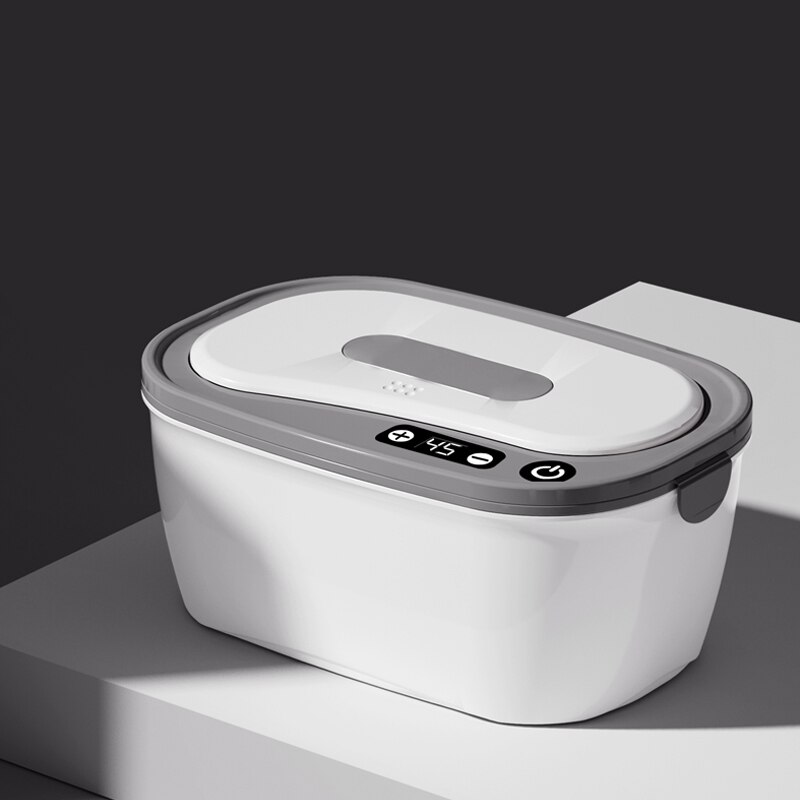 DMWD Haushalt Feuchttücher Heizungen Elektrische Baby Nass Gewebe Wärmer Tragbare Heizung Kasten Nassen Handtuch Spender Thermostat 45-55 ℃ 220V: Aktualisierung grau