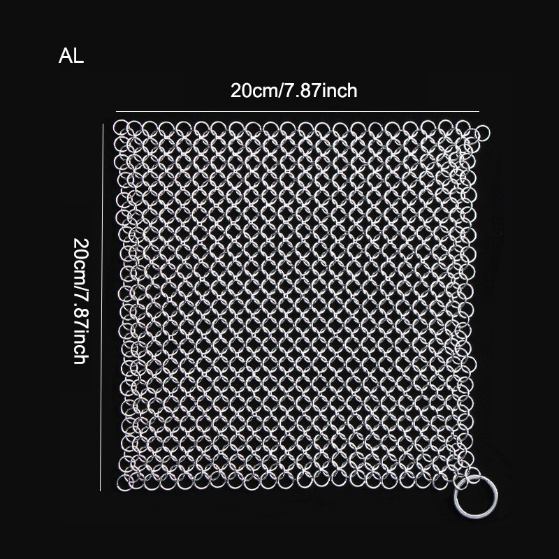 Housewares Kitchenware Clean Chain Mail Armor Kichen Chainmail Cleaning Housework Wire Cleaning Ball Tools Accessories: AL