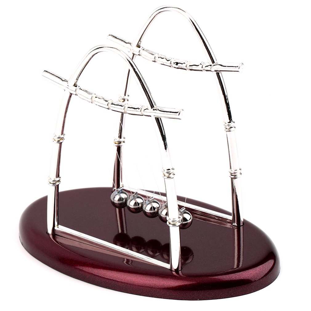 ! Hotton 'S Cradle Steel Balance Ball Natuurkunde Science Pendulum Desktop Nieuw