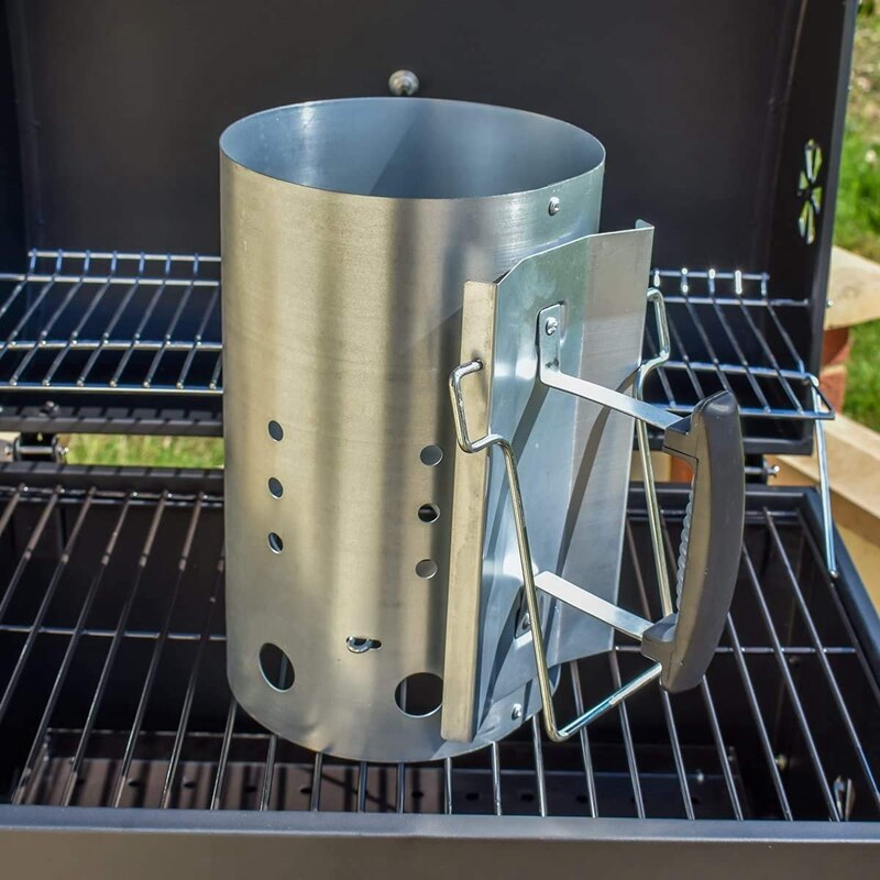 Chimney Starter with Safety Handle Charcoal Starters Chimney for Weber 12.7 x 8.1 x 12.5 Inches