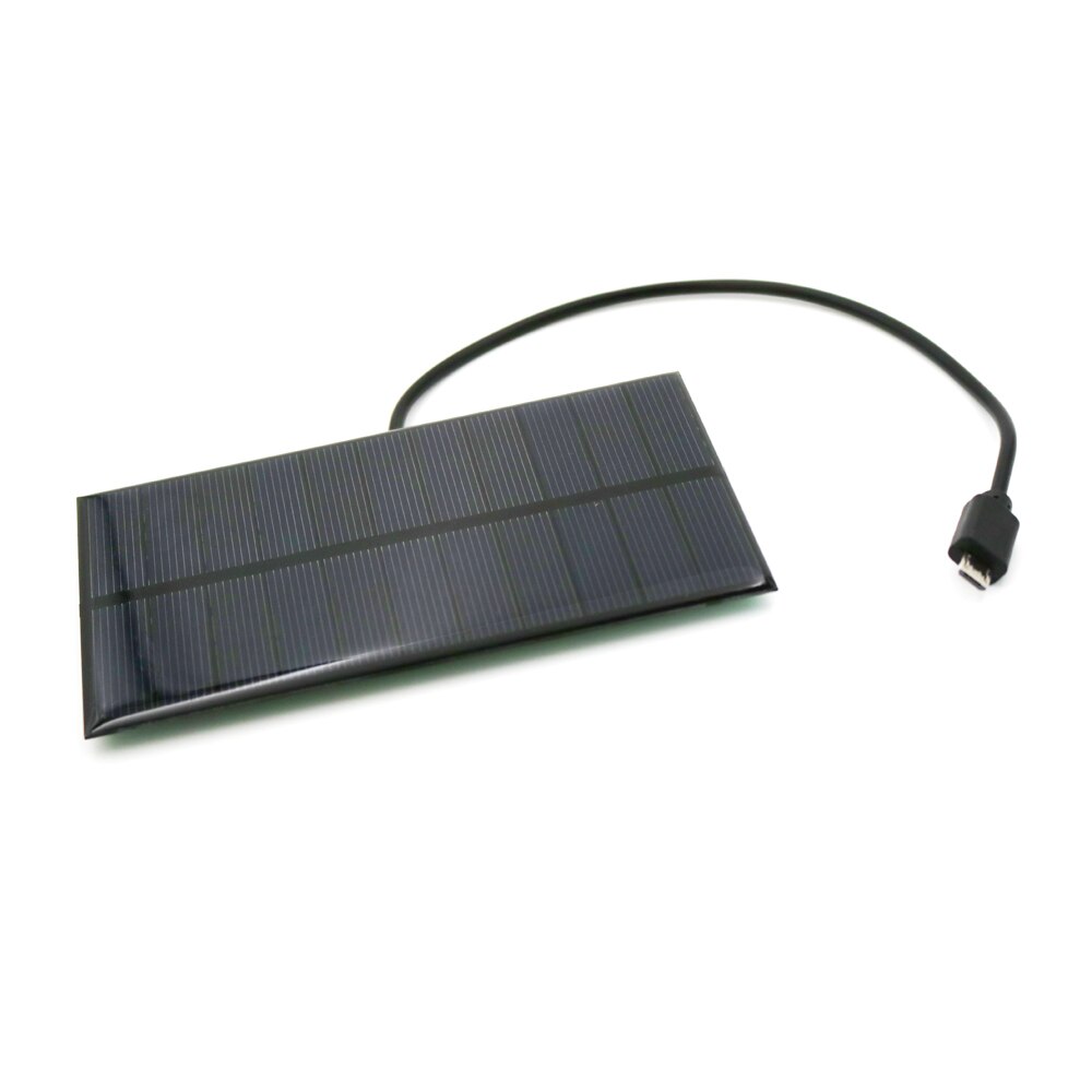 Chargeur de batterie solaire 1.65W, sortie 5.5V, port Micro USB Android, régulateur de Charge 5V 300ma