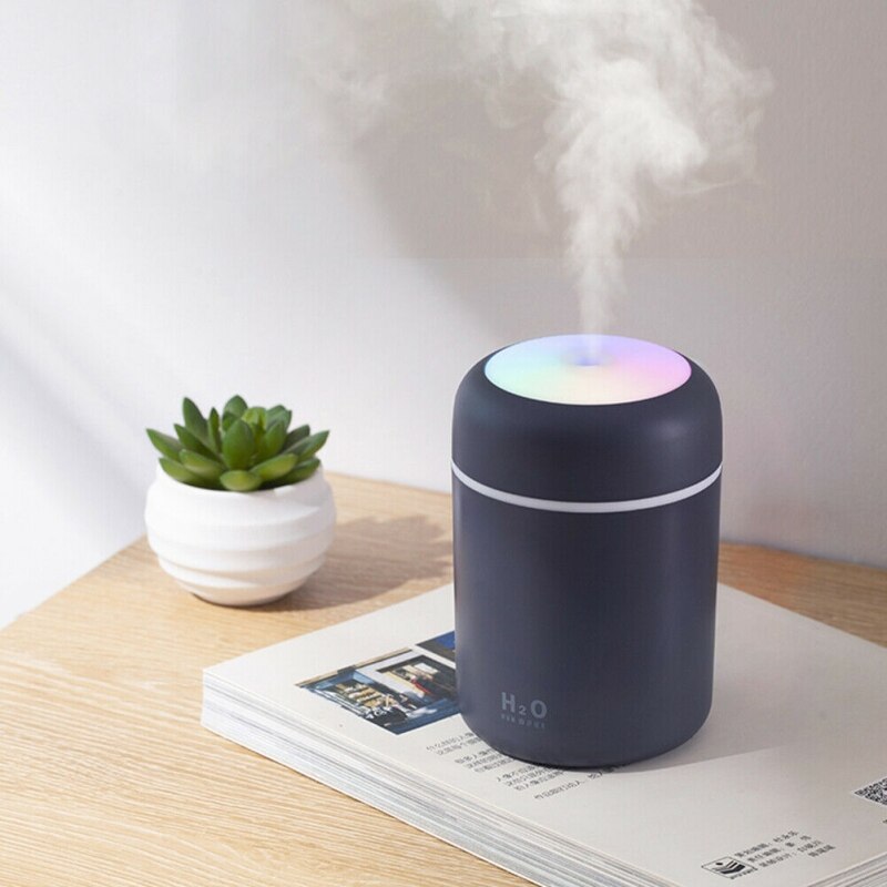 Humidificador de aire ultrasónico LED, generador de niebla para el hogar, aromaterapia eléctrica USB