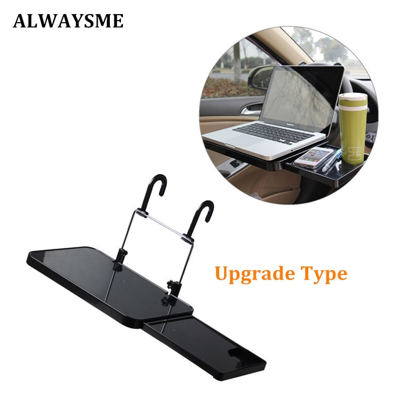 ALWAYSME Upgrade Type Auto Voertuig Seat Opvouwbare Autostoel Terug PC Mount TrayTable Laptop Notebook Bureau Tafel Auto Drink Cup houder