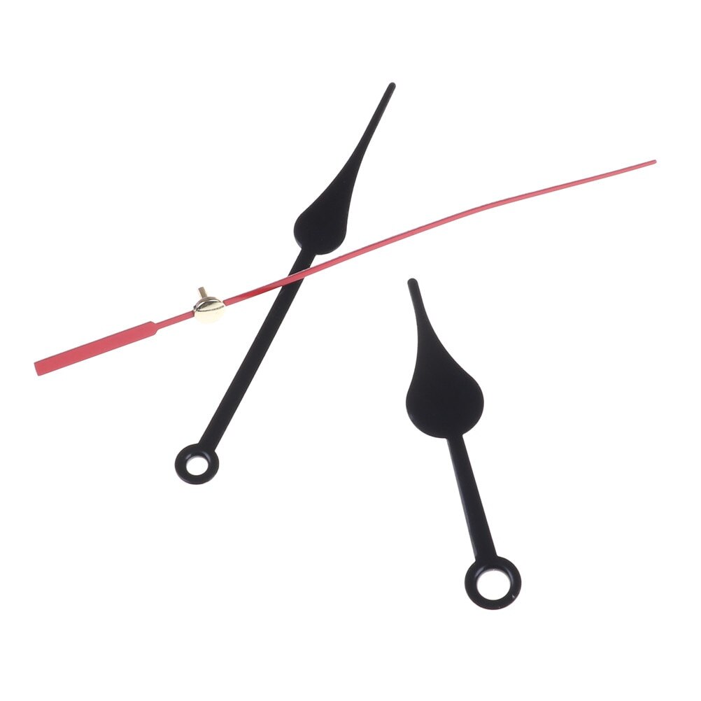DIY Wall Clock Repair Parts Kit Supplies Quartz Clock Movement Mechanism Hands Black and Red