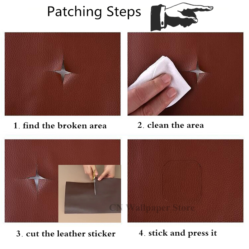 Reparaturflicken für Autositze, selbstklebende Leder-PU-Stoffaufkleber für Lederkleidung, Sofa, Autositz, Möbel, Taschen, Reparatur, klebrig