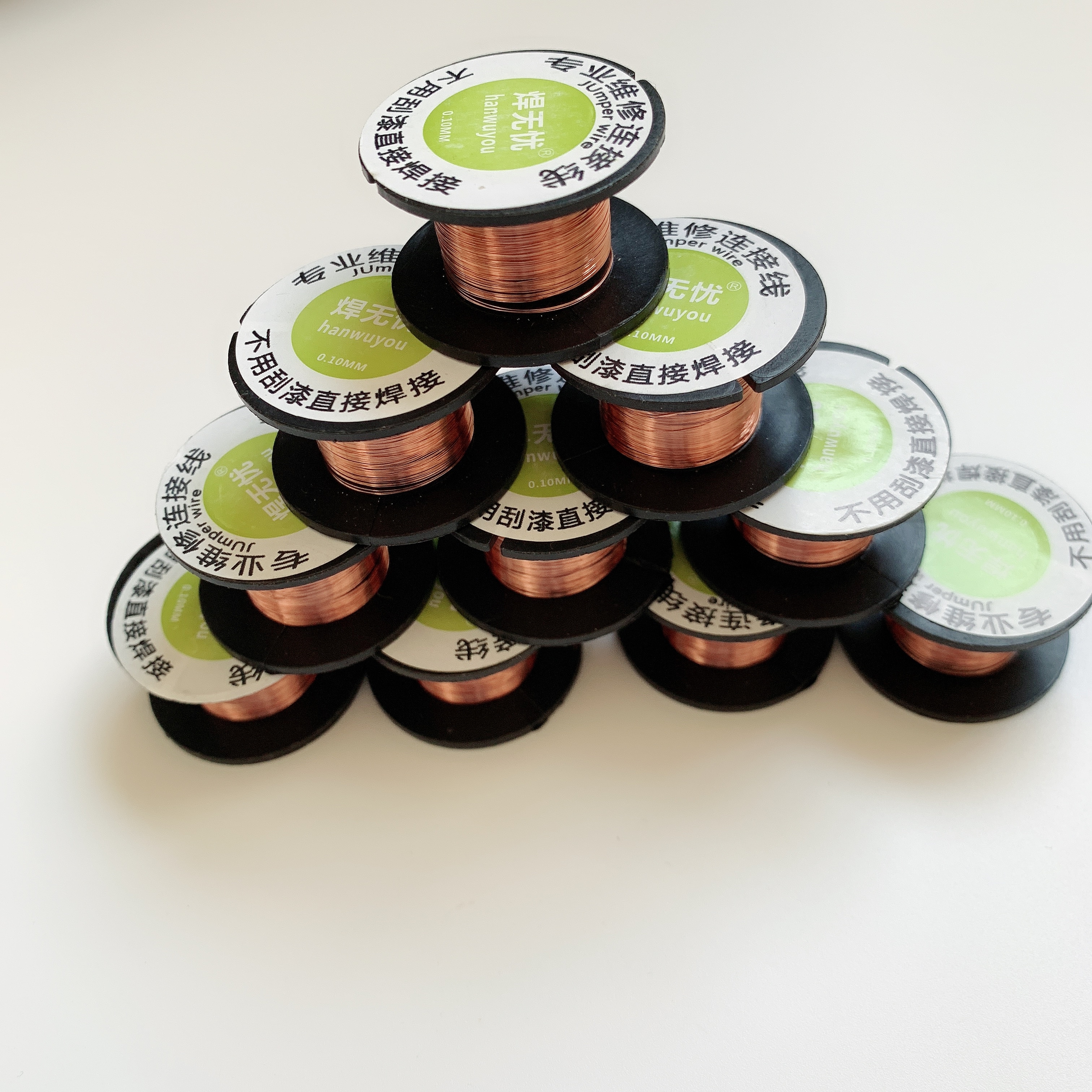 5 stk. 0.1mm blik emaljeret ledning printplade reparation forbinder wire jumper reparation spole svejsetråd