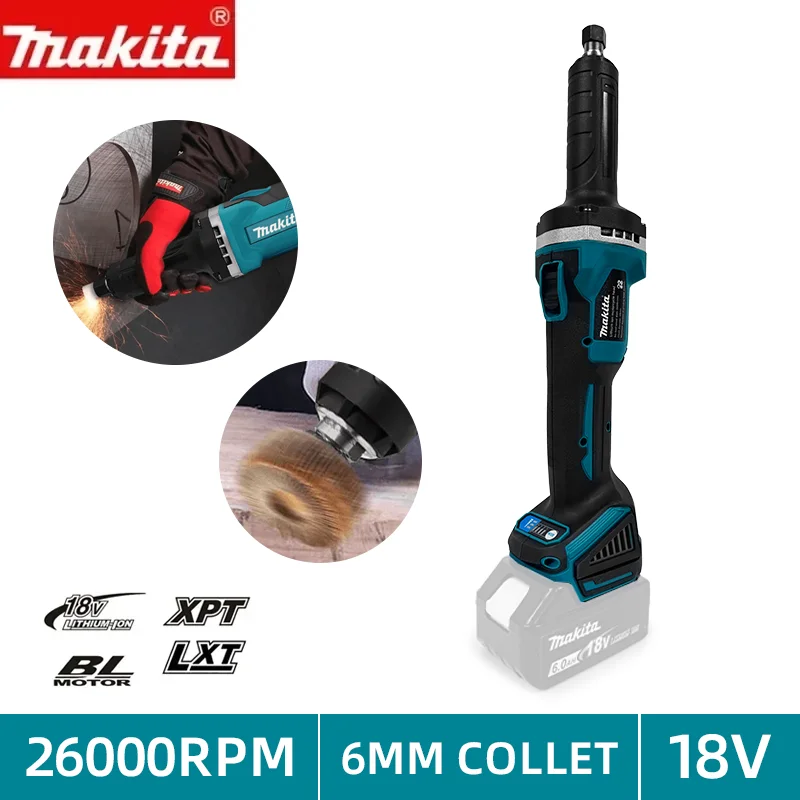 Makita Brushless Die Grinder Cordless Angle Grinder Polishing 4-Speed Rotary Electric Engraving Tool Handheld Grinding Machine