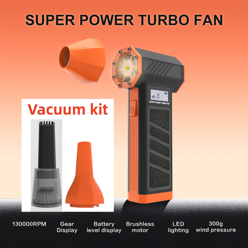 130000 rpm elektrisk luftblåsare mini turbo våldsam fläkt 3 vindhastigheter uppladdningsbar superkraftfull jet torr dammvippa för biltangentbord