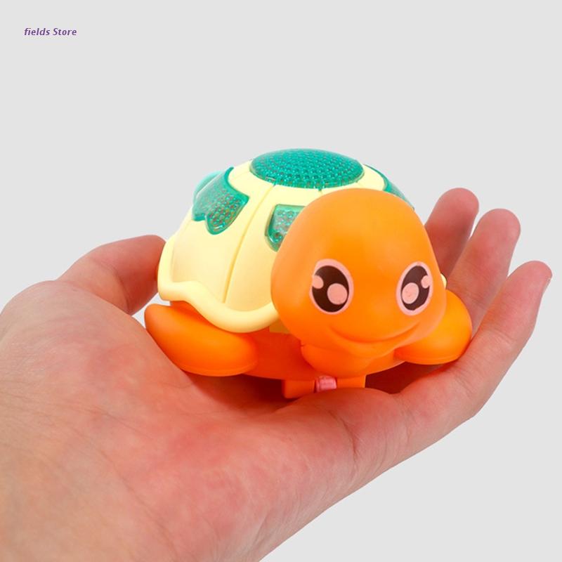 Zwembad Float Bad Speelgoed Wind-Up Clockwork Pull String Moving Schildpad Led Light Up Bad Dier Speelgoed Voor Jongens meisjes Willekeurige XX9E
