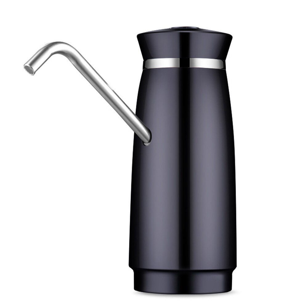 Draagbare Elektrische Waterpomp Dispenser Gallon Drinking Fles Automatische Schakelaar Pomp USB Oplaadbare Waterpomp Machine: Black