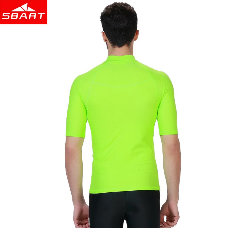 Sbart rashguard til mænd korte ærmer rash guard badedragt skjorte solbeskyttelse mænd surf rashguard svømme t-shirts windsurf toppe