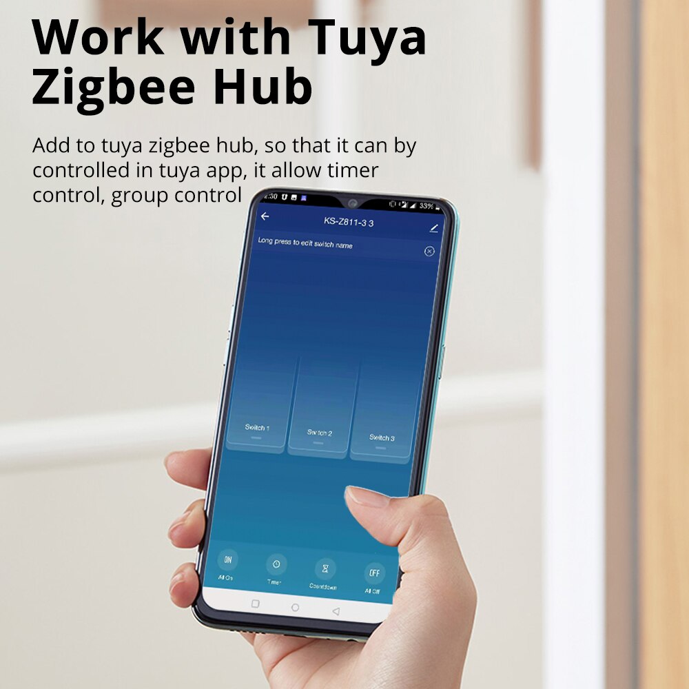 Zemismart Tuya Zigbee Physical Wall Switch US AU Type Push Light Switches Smart Life Control Alexa Google Home Neutral Optional