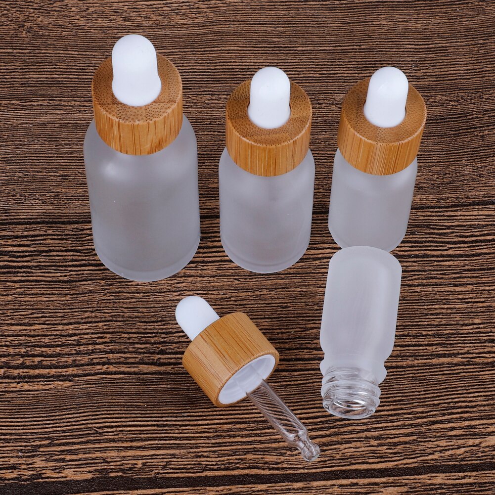 5/10/15/30 ml glas flytande reagens pipettflaska klara glasflaskor ögondroppar aromaterapi förvaringsburkflaskor