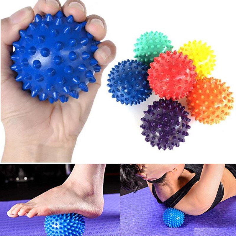 Fitness pvc hånd massage bold pvc såler pindsvin sensorisk træning greb bolden bærbar fysioterapi bold 6.5cm gratis skib