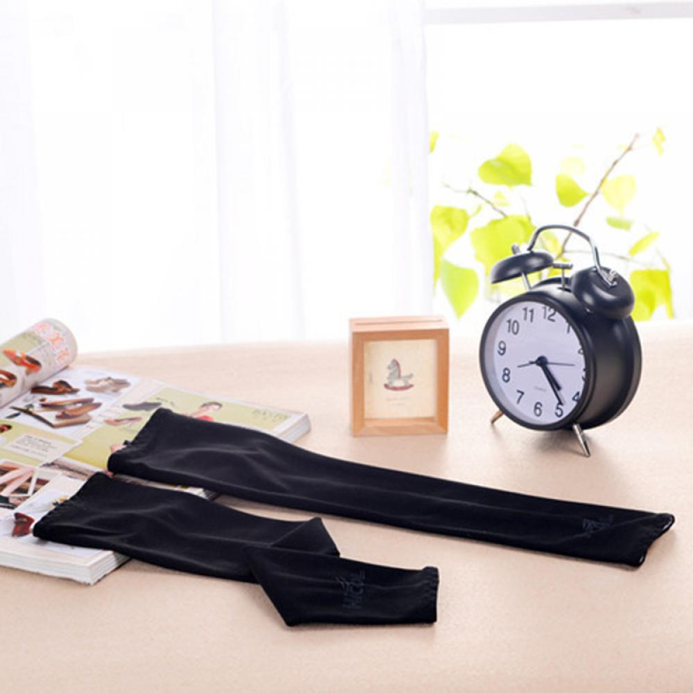 1 par sommersol nyttig beskyttelse ærmevarmere cykel cykel golf uv arm ærmebetræk cn: Sort