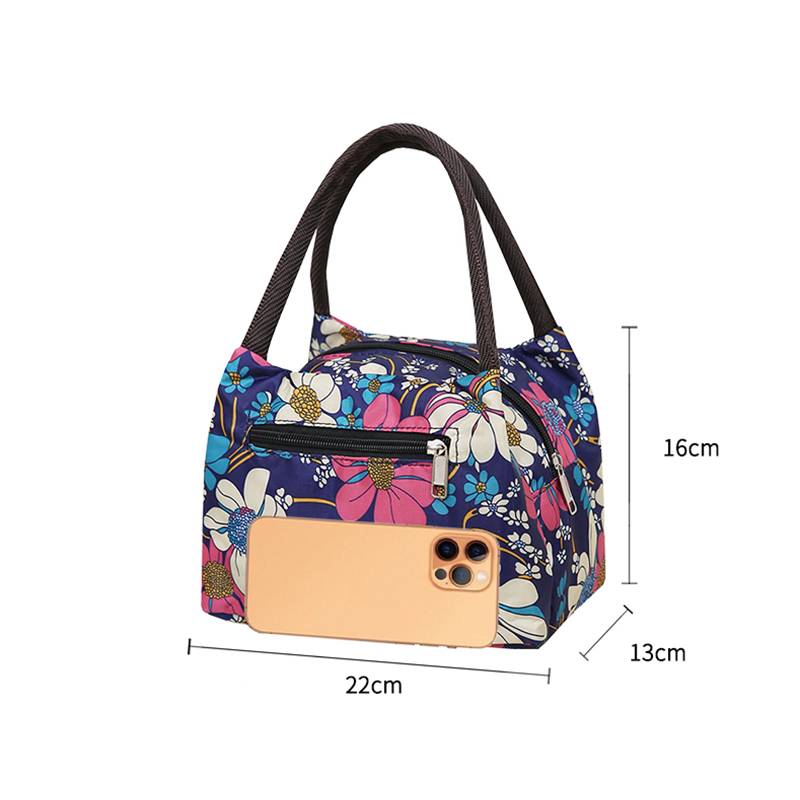 Reusable Lunch Bag For Women Large Capacity Oxford Cloth Waterproof Lunch Box Bag Office Worker Student Lunch Tote Bags
