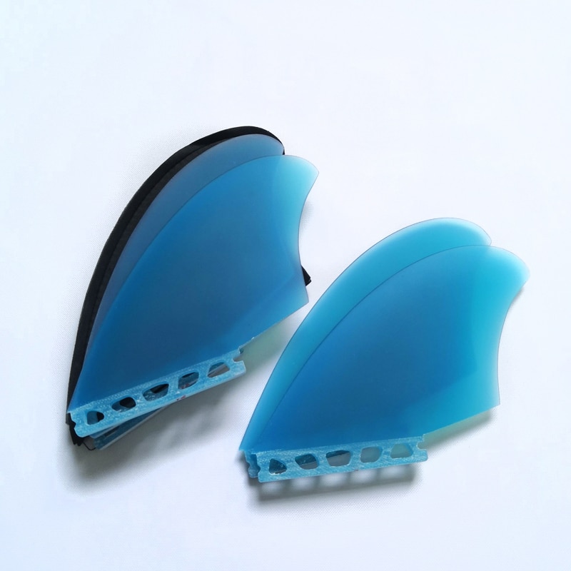 Future Twin keel fins Preformance Surfboard Transparent Blue Special surfboard fin surf Wakesurf windsurf