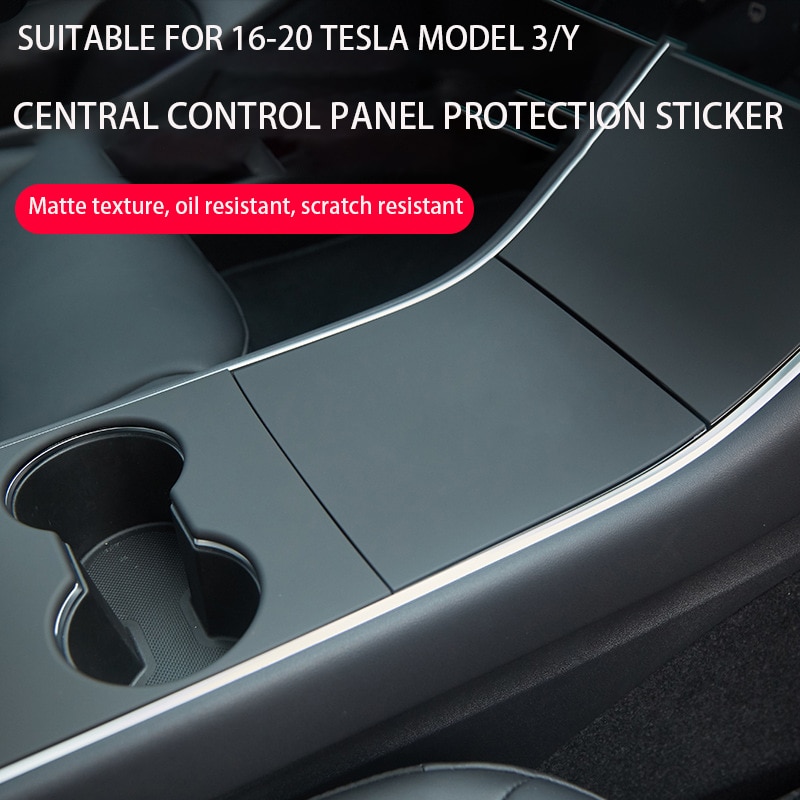 Car Central Control Panel Protective Patch for Tesla Model 3 Central Console Three Patch for Tesla Model 3/Y