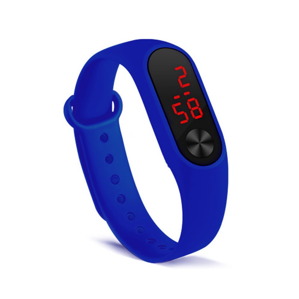 Relojes digitales LED para hombre y mujer, reloj Digital Unisex, electrónico, de: Azul