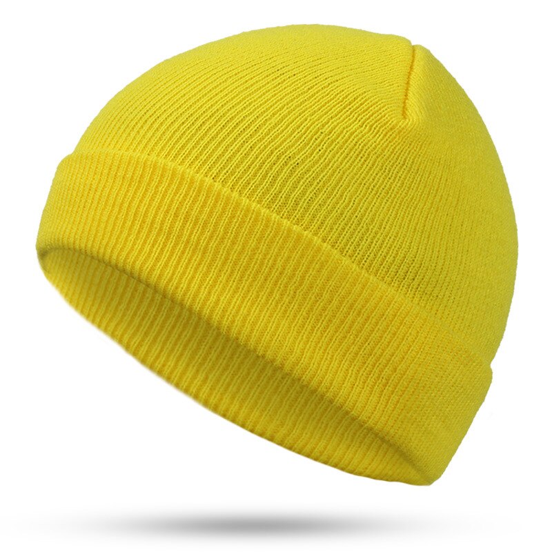 Hatt hip-hop häckmössa röd blå svart orange lila stretch stickade mössor höst vinter hattar för man kvinna skidmössa huva: 6