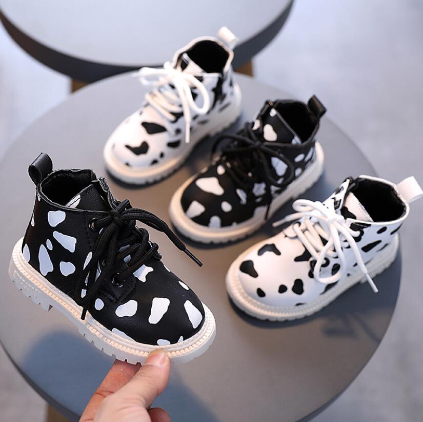 hiver enfants chaussures pour garçons filles microfibre cuir bébé Martin bottes doux antidérapant Zip peluche enfants bottes