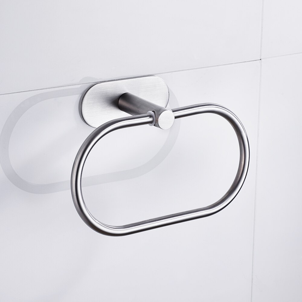 Badevæg monteret krom håndklæde ring håndstativ rulle skinne håndklædeholder toilet møbler badeværelse hardware