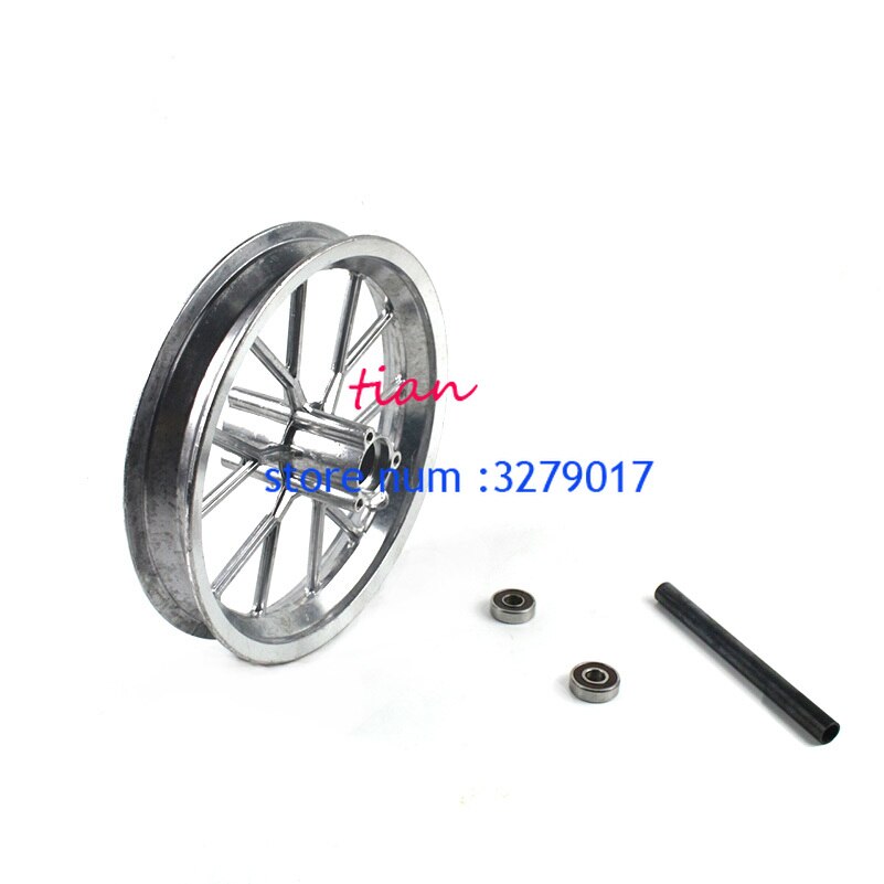 Llanta de aleación de aluminio para Mini Moto, llanta delantera y trasera de 222mm, apta para 49cc, Dirt Bike de bolsillo,