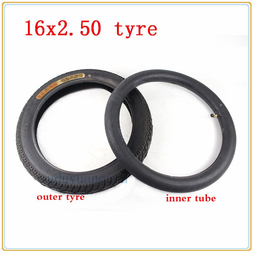 16x2.50 tire inner tube fit Electric Bikes Kids Bikes, Small BMX and Scooters 16 inches 16x2.5 outer tyre inner tyre: tube and tyre