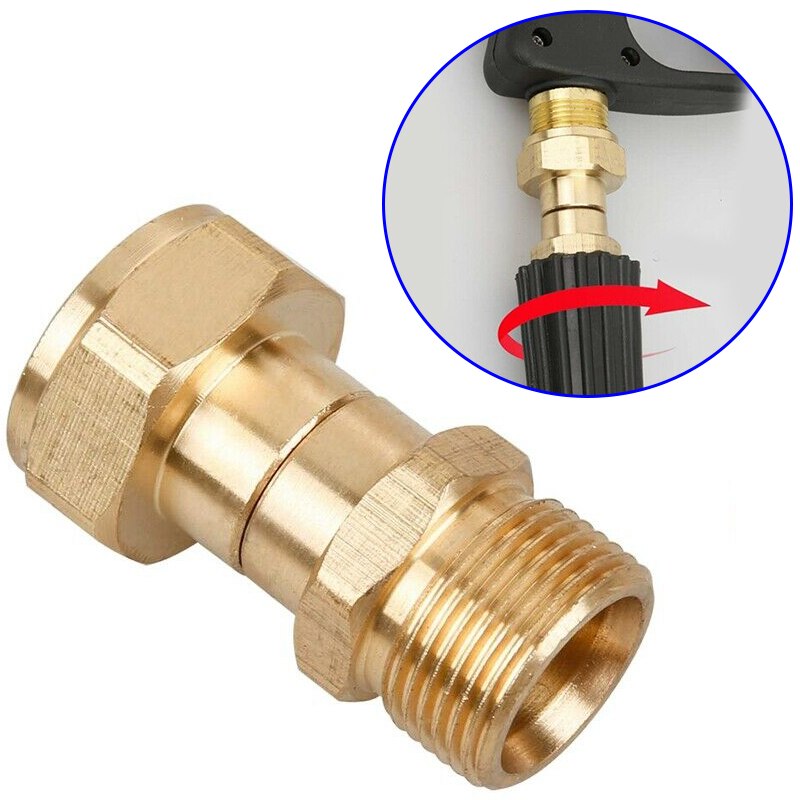 Kink Free Swivel Joint Connector Hose Fitting Universal 360 degree Rotation