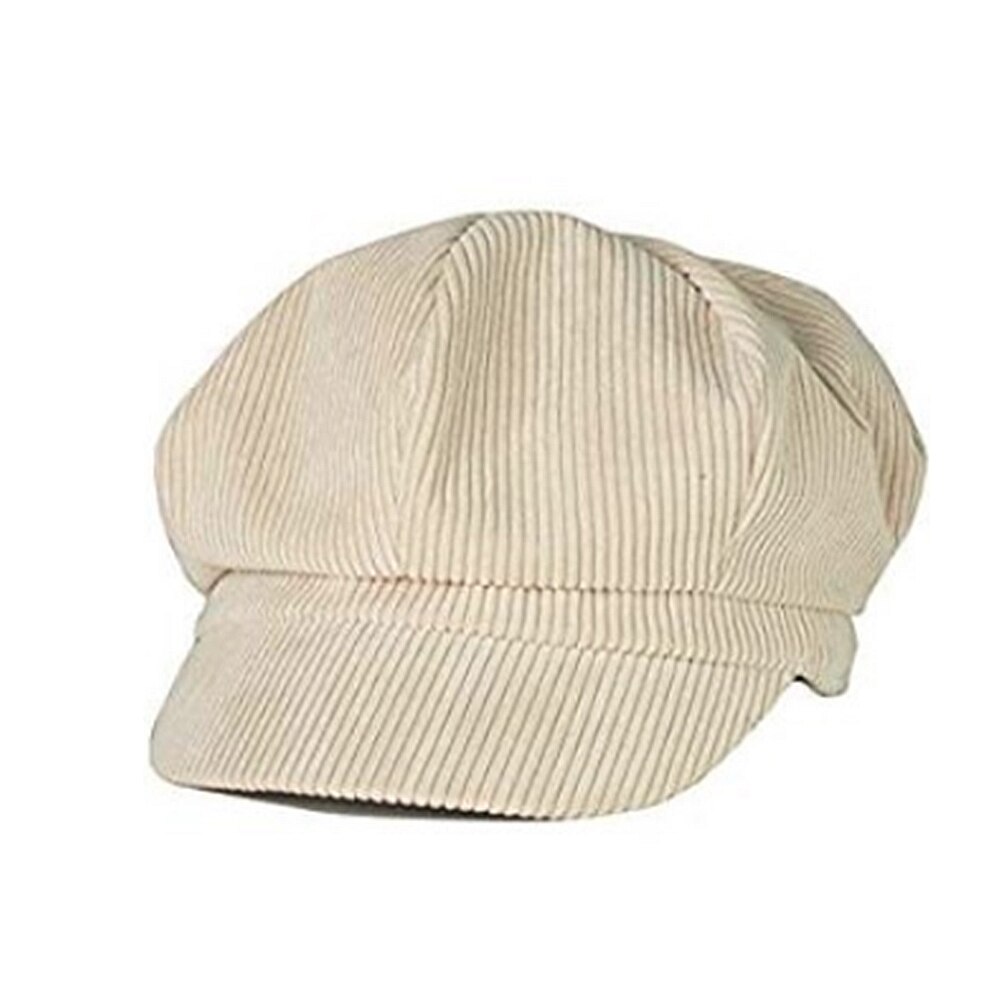 Sombrero a la para mujeres Gorras Planas Snapback Casquette sombrero de sol Octagonal gorro de caballero Newsboy boina gorra plana de invierno: Blanco