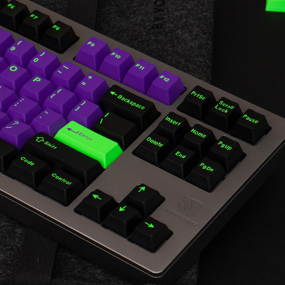173 Keys GMK Clones Mecha-01 EVA Keycaps Cherry Profile Keycap DOUBLE SHOT For Mechanical Keyboard 1.75U 2U Shif ISO Enter Key