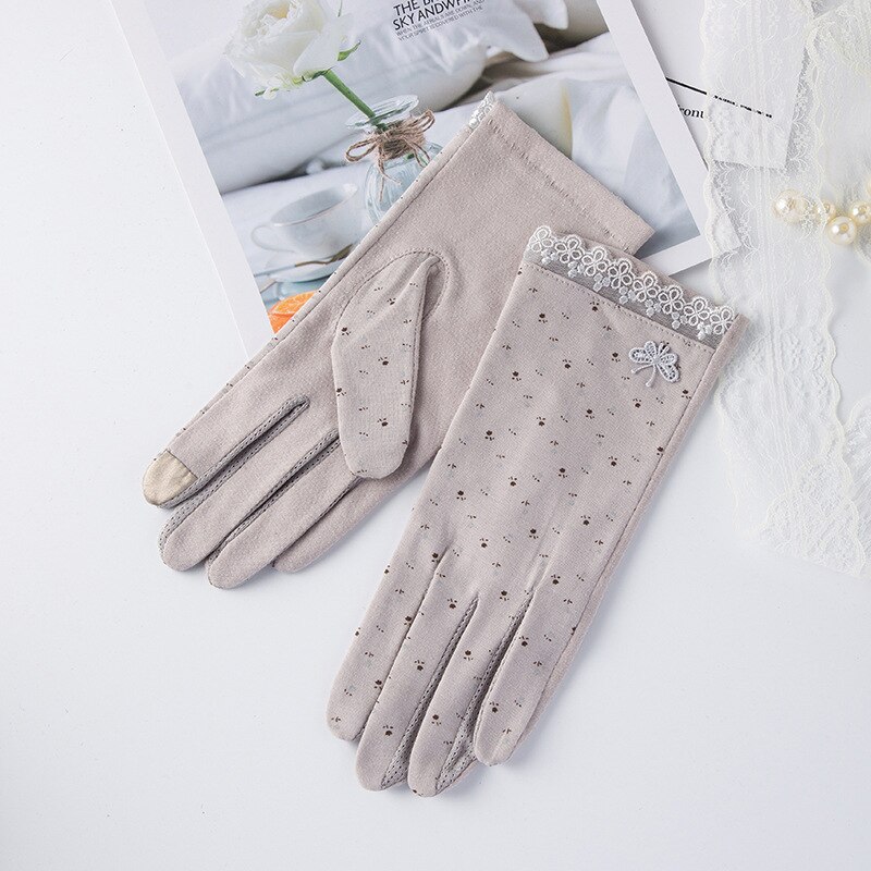 Herbst Frauen Fahren Handschuhe Sommer Atmungsaktive strecken Handschuh Sonnencreme Anti Uv Rutschfeste berühren Bildschirm Handschuh Rosa