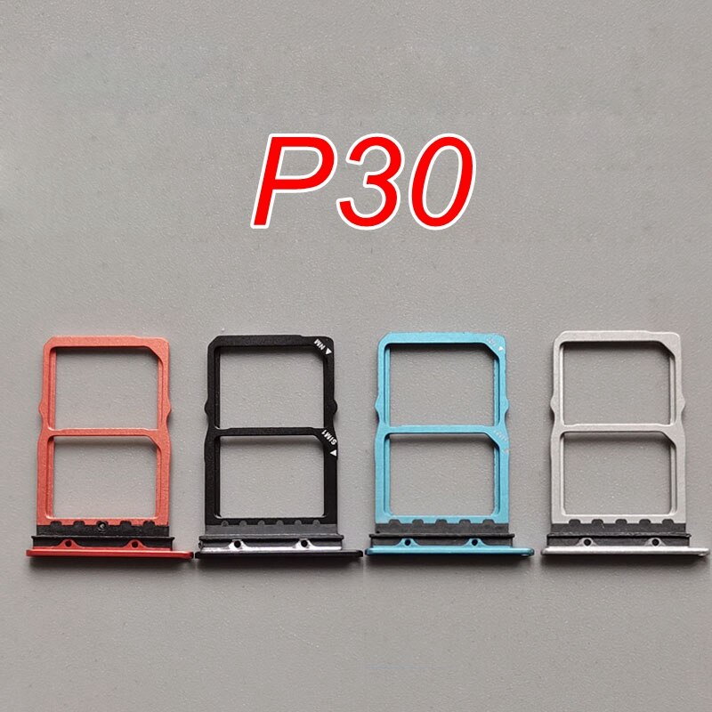 SIM Karte Tabletts Für Huawei P30 Profi SIM Slot Sockel Mikro SD Halfter Adapter Ersatz Für Huawei P30 ELE-L29 ELE-L09 ELE-L04 VOG