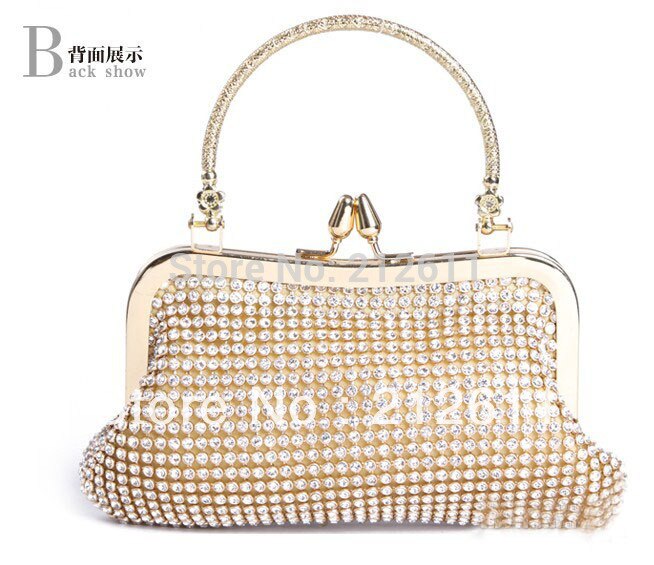 Top Time-limited Dress Handbags Luxury Style of Full Diamond Evening Hangbag/tote Bag